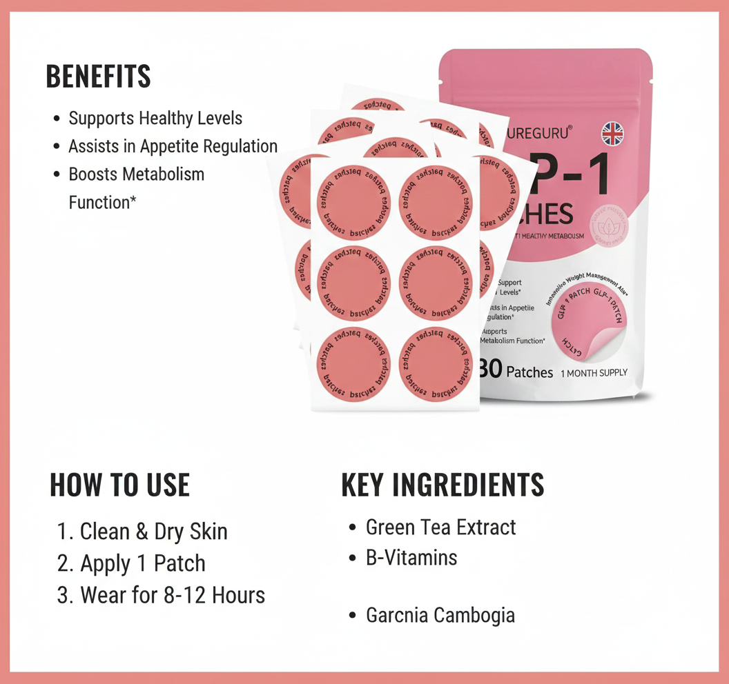GLP-1 Wellness Patches – Transdermal Patches for Appetite & Metabolism Support