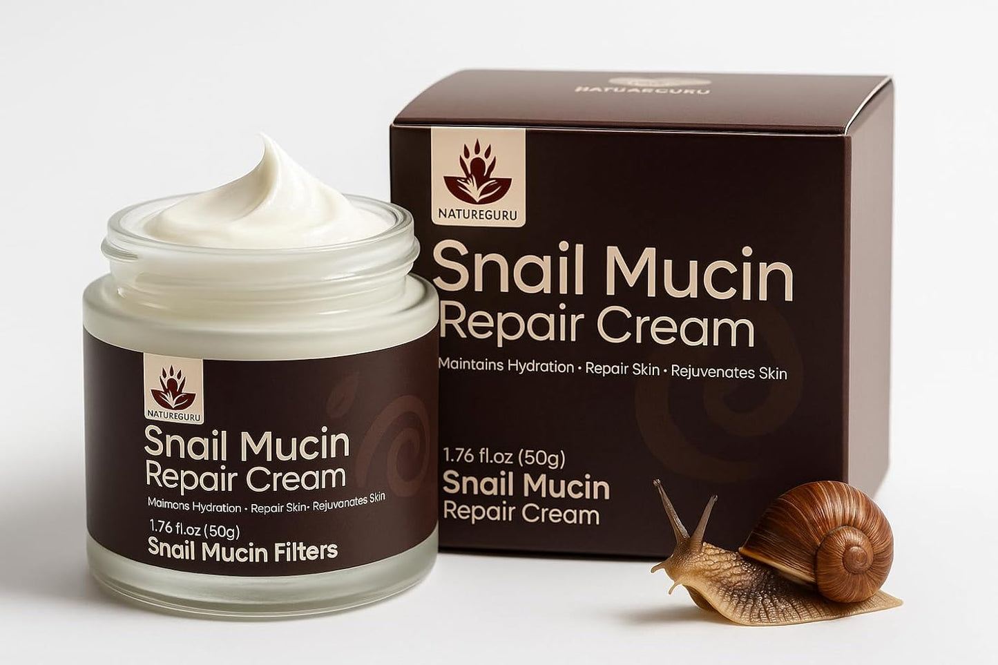 Snail Mucin Repair Cream – Deep Hydration, Anti-Aging & Skin Barrier Care