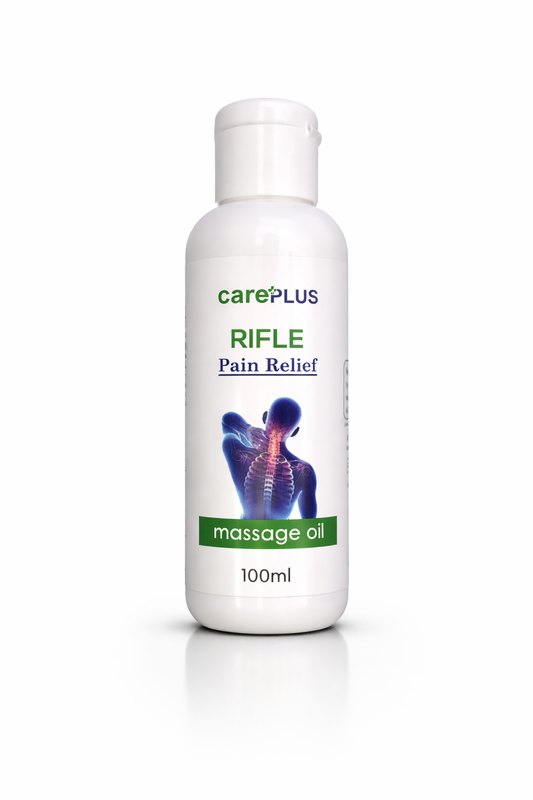 RIFLE Pain Relief Massage Oil 100ml | Arnica, Turmeric & Ginger for Muscle & Joint Comfort