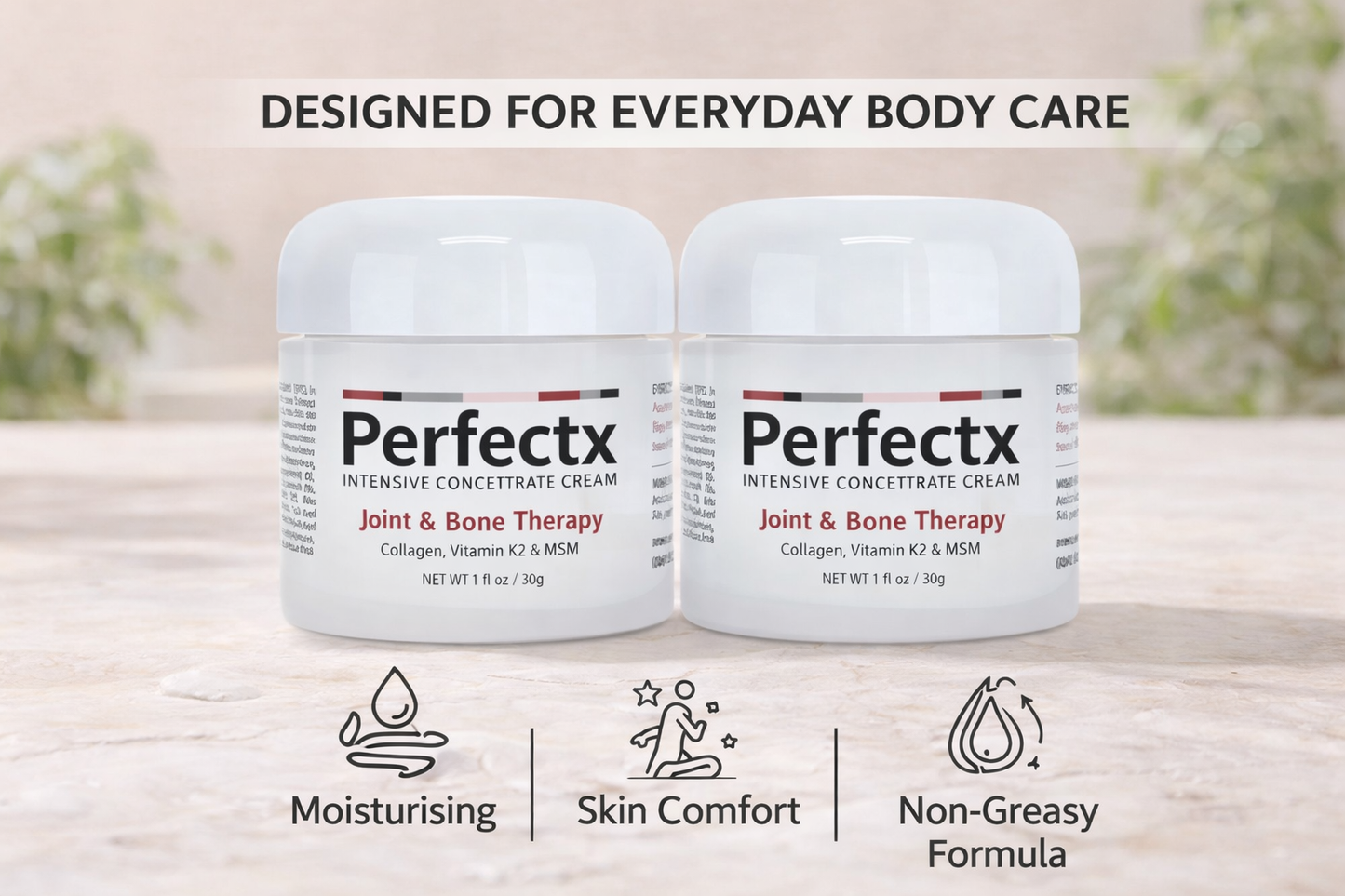 Perfectx Joint & Bone Support Cream 30g | Collagen, Vitamin K2 & MSM Body Care