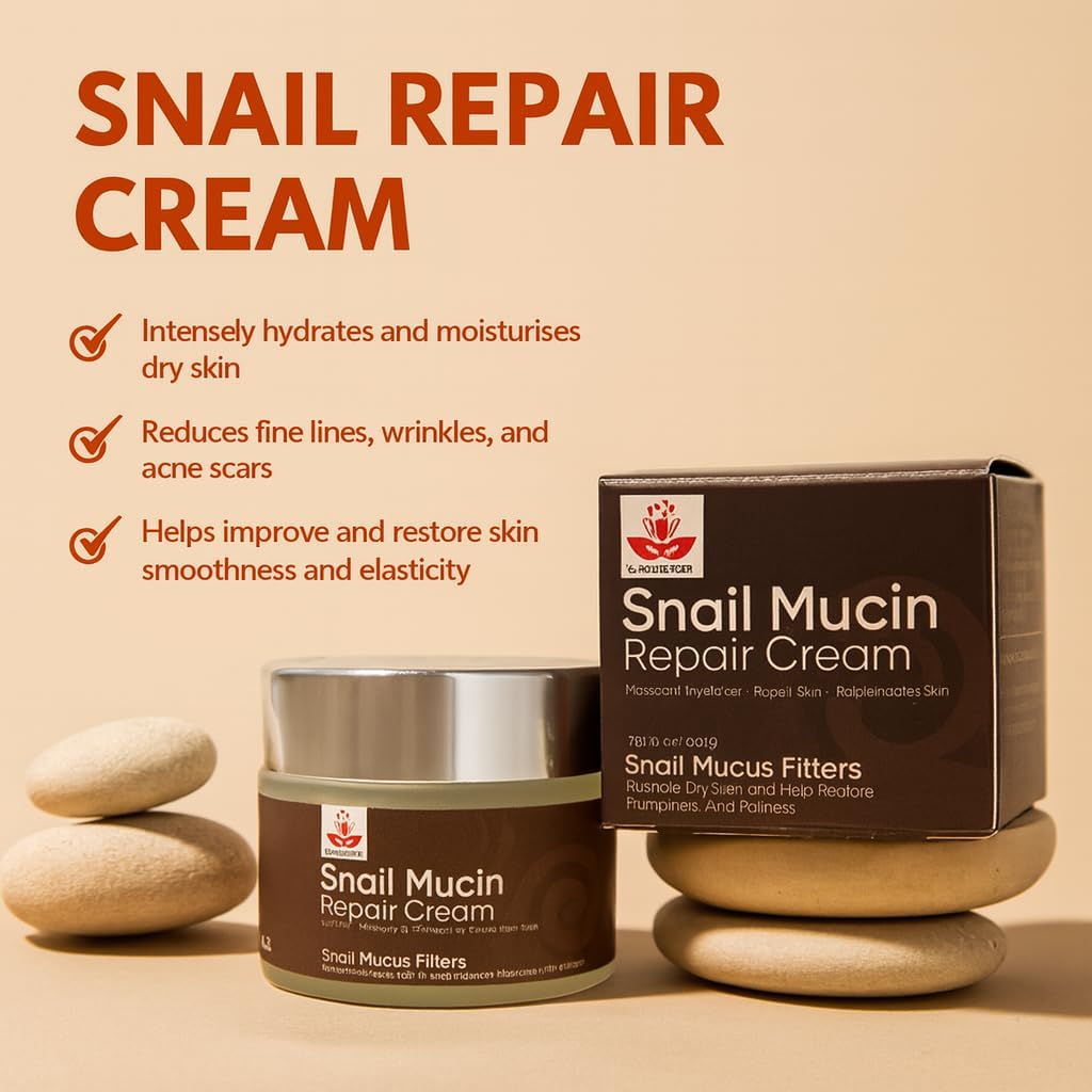 Snail Mucin Repair Cream – Deep Hydration, Anti-Aging & Skin Barrier Care