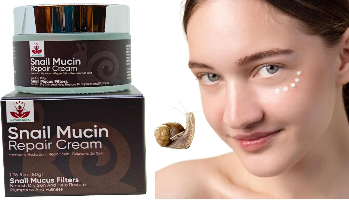 Snail Mucin Repair Cream – Deep Hydration, Anti-Aging & Skin Barrier Care