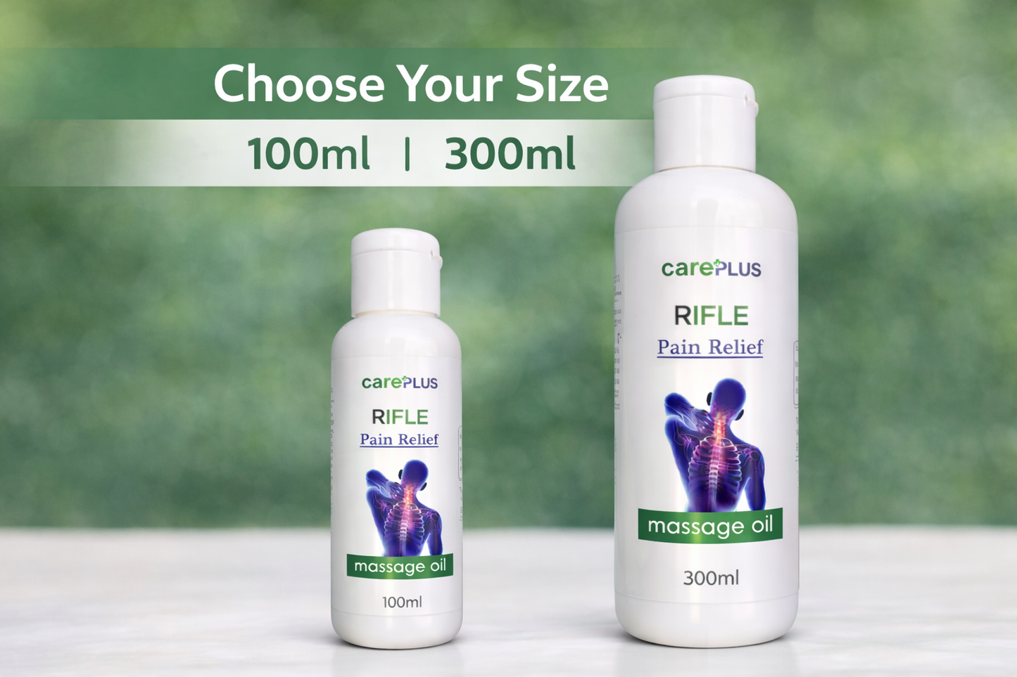 RIFLE Pain Relief Massage Oil 100ml | Arnica, Turmeric & Ginger for Muscle & Joint Comfort
