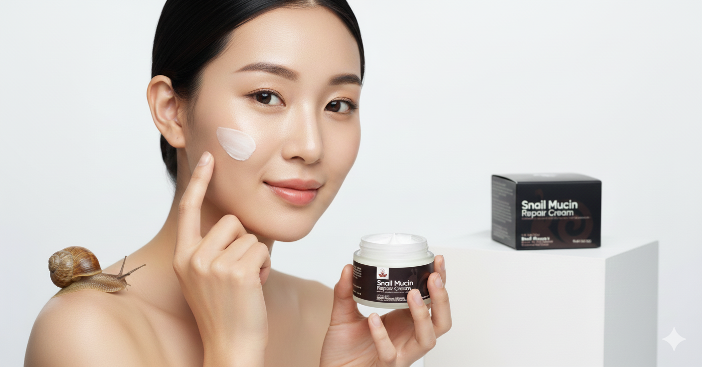 Snail Mucin Repair Cream – Deep Hydration, Anti-Aging & Skin Barrier Care