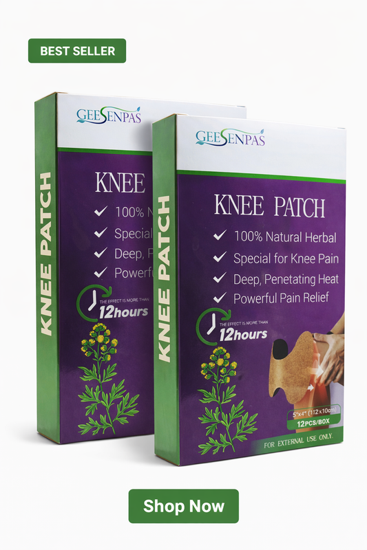 Herbal Knee Pain Relief Patch – Deep Heat Therapy for Joint & Muscle Pain