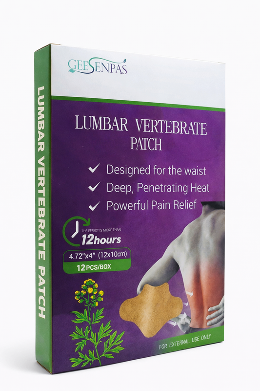 Herbal Back Pain Relief Patch – Deep Heat Therapy for Lower Back Pain 12hr Relief